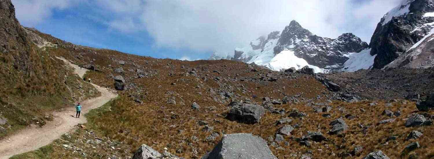 This the famous Salkantay trekking for days with camping on the route to MachuPicchu