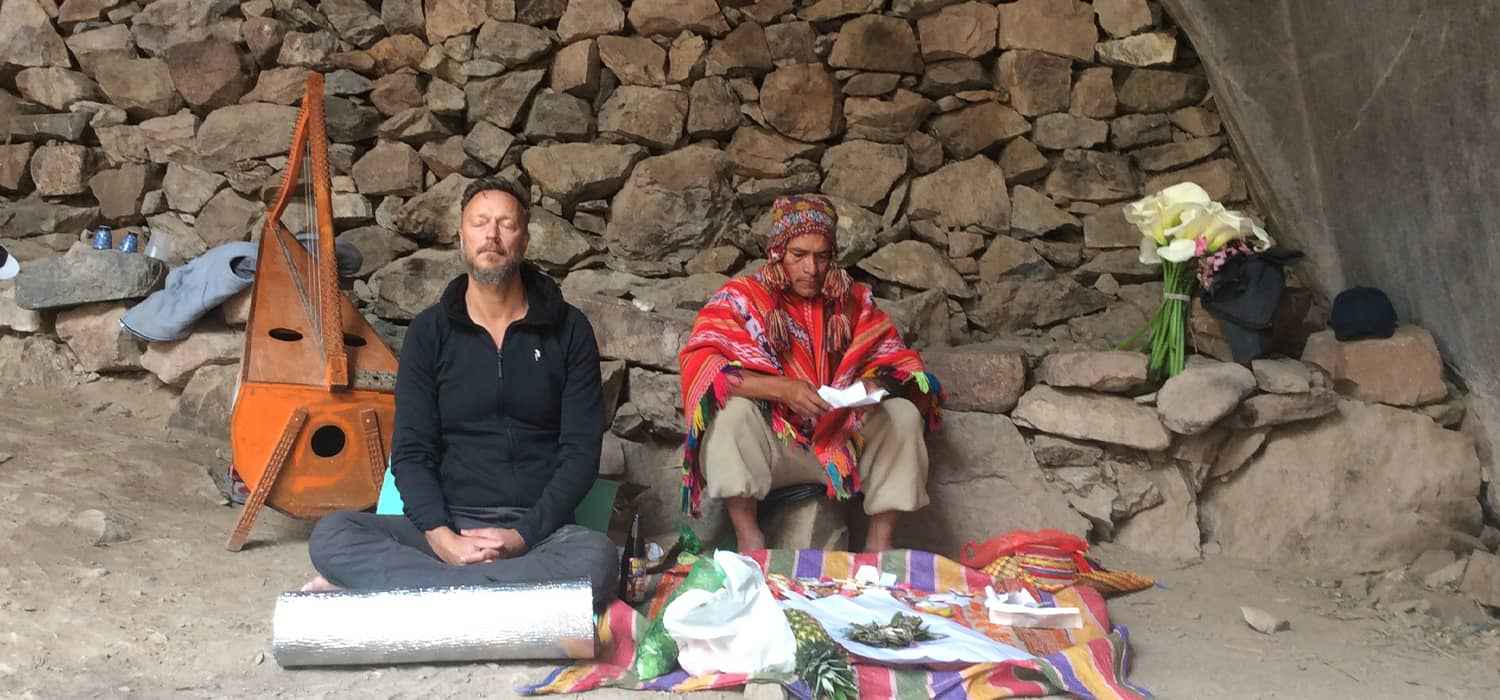 This is a image about San Pedro ceremony in Cusco Peru
